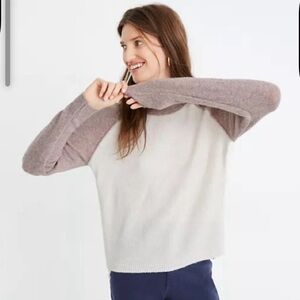 Madewell Colorblock Allister Pullover Sweater Coziest in Yarn Size XXS